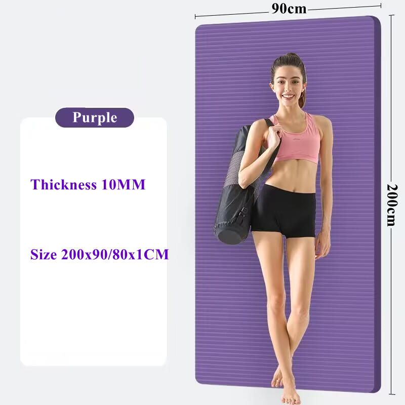 Pilates Yoga For Beginners - Yoga Mat Non-Slip Eco Friendly Foldable
