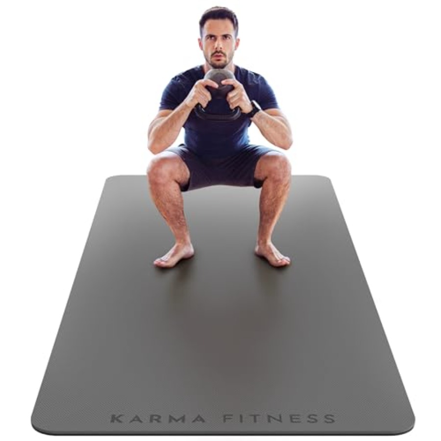 Pilates Yoga Hiit - Large Exercise Mat Extra Thick 10mm