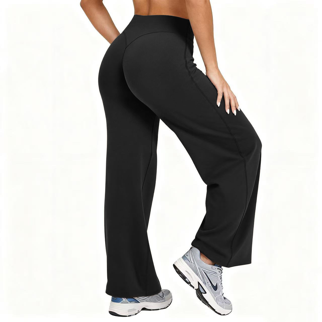 Pilates & Yoga Studio Alineacion - Women Plus Size Yoga Wide-leg Pants