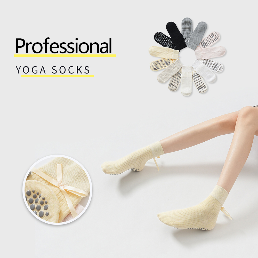 Pilates & Yoga Studio Alineacion - Cute Bowknot Yoga Socks Girls Sweet