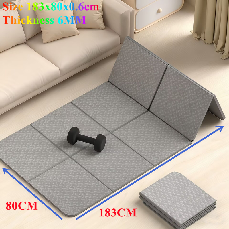 Fold Yoga Mat Anti-skid 1830×6 - đánh giá và giá Pilates Yoga For Beginners