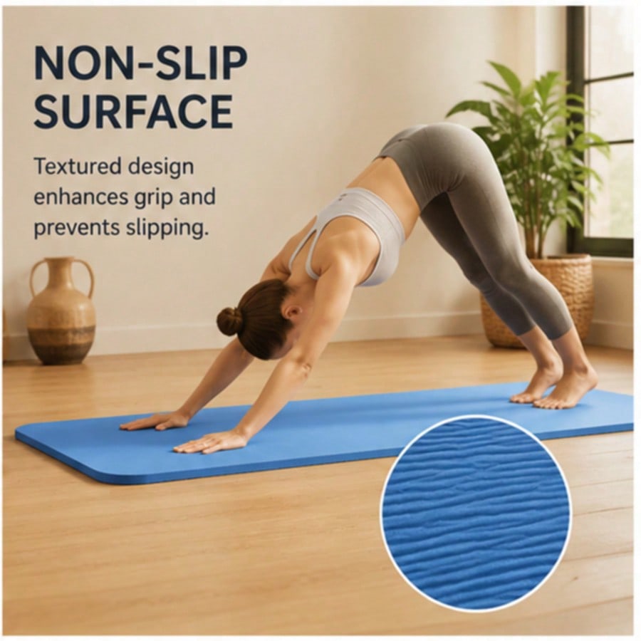 Extra Wide 8mm TPE Yoga Mat, N - đánh giá và giá Pilates Yoga Hiit