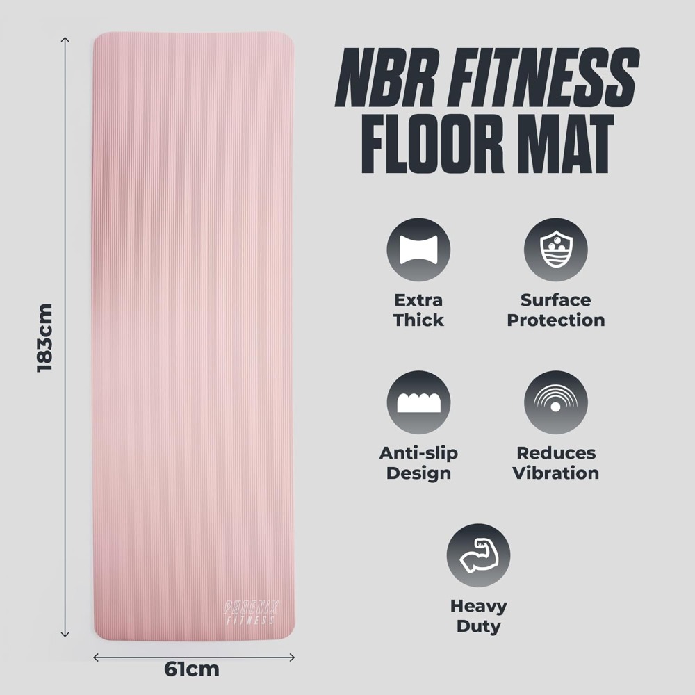 Extra Thick 15mm NBR Yoga Mat  - đánh giá và giá Pilates Yoga Hiit