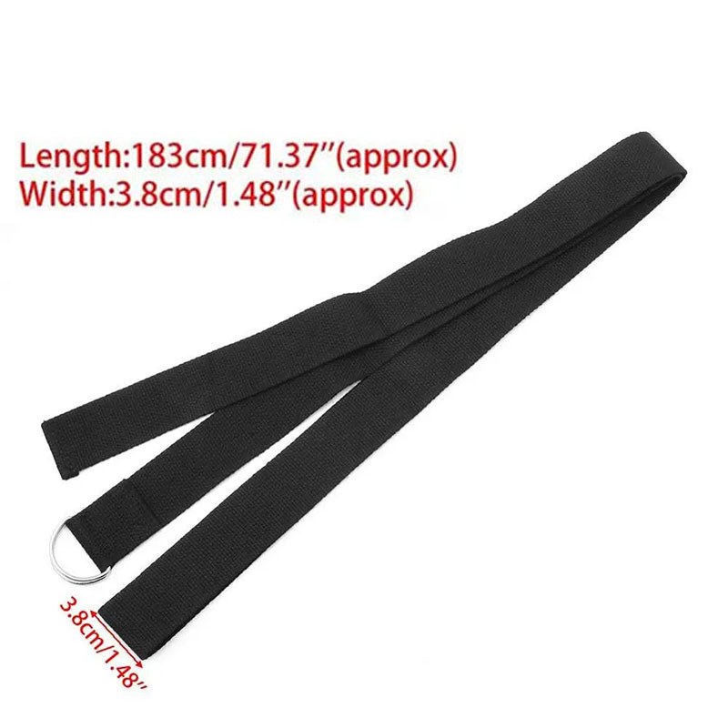 183*3.8cm Cotton Yoga Strap Wi - đánh giá và giá Pilates Yoga Ring
