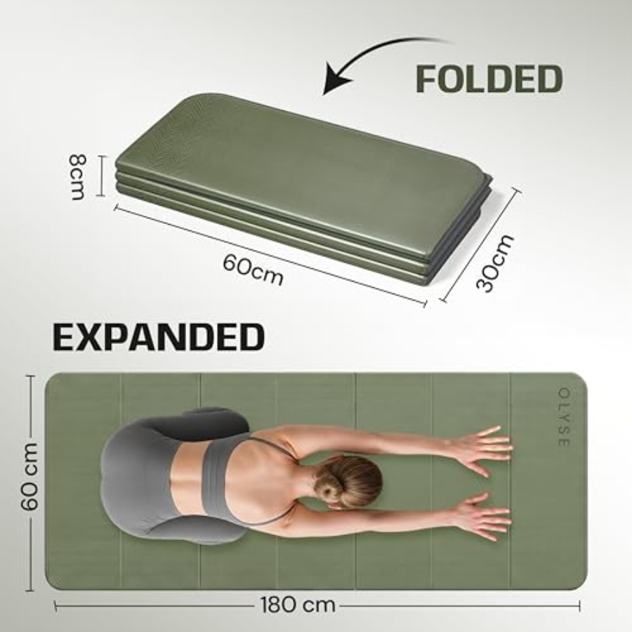 Foldable Yoga Mat for Yoga Pil - đánh giá và giá Pilates Yoga Hiit
