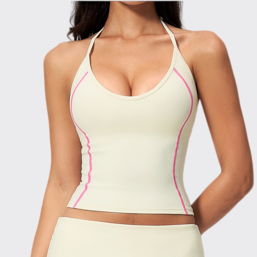 Woman Halter Yoga Tank Top Gym - đánh giá và giá Pilates Yoga Sport