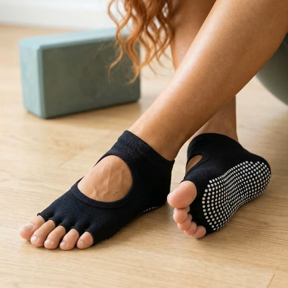 Backless Five Toe Yoga Socks O - đánh giá và giá Pilates Yoga Sport